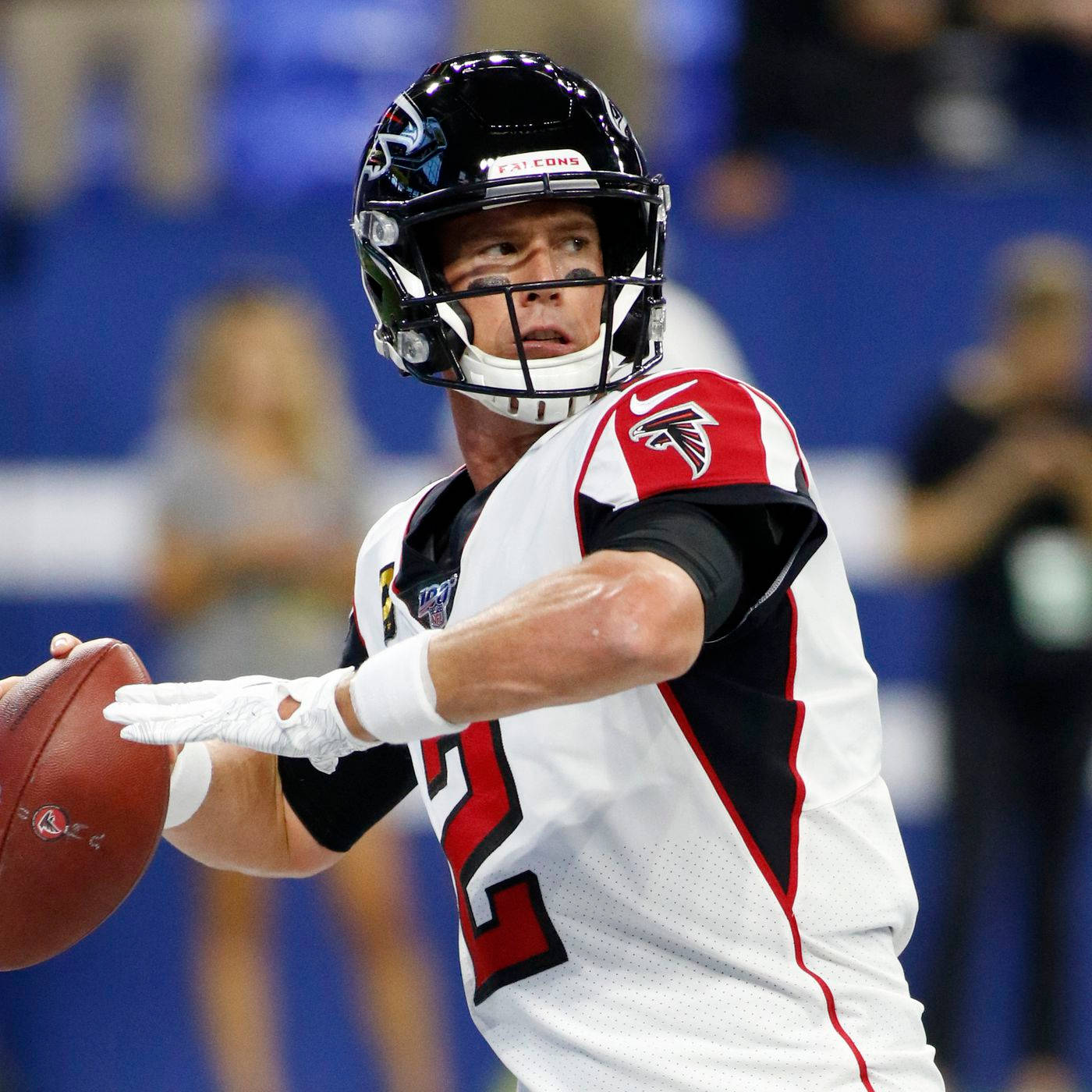 Matt Ryan Ready To Throw A Ball Background