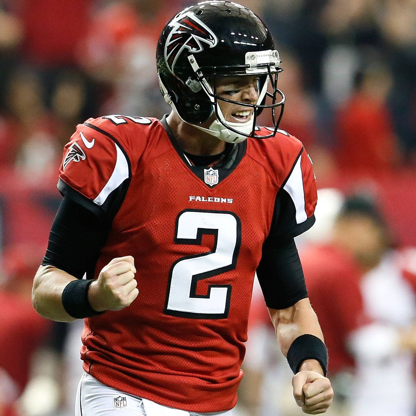 Matt Ryan With Clenched Fists Background