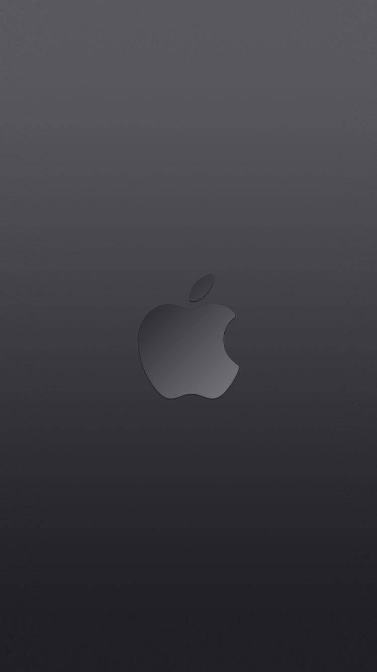 Matte Black Apple Logo Iphone Se Background