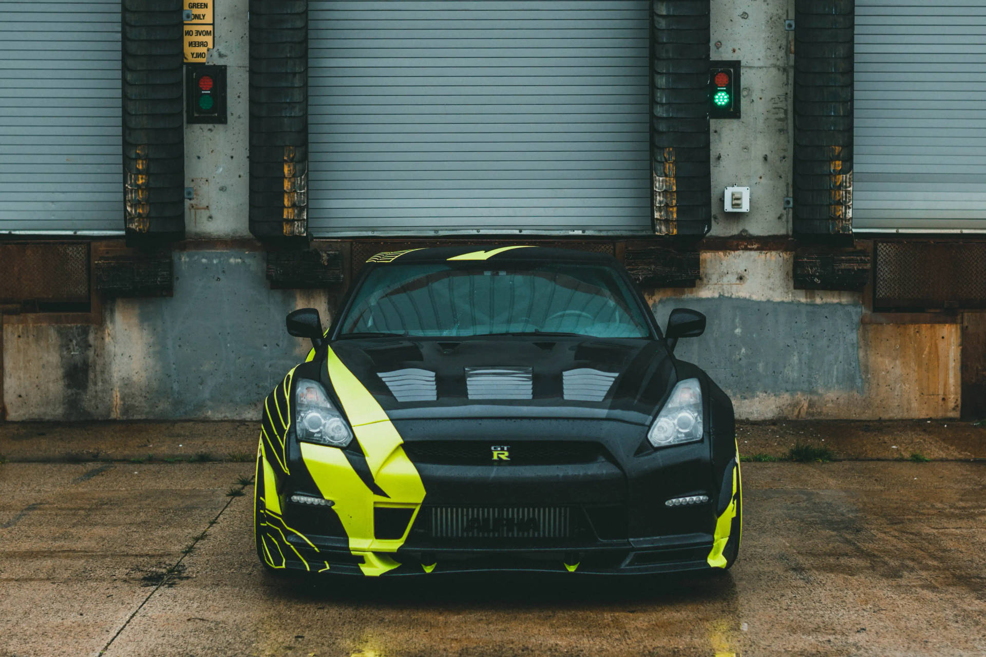 Matte Black Gtr Car