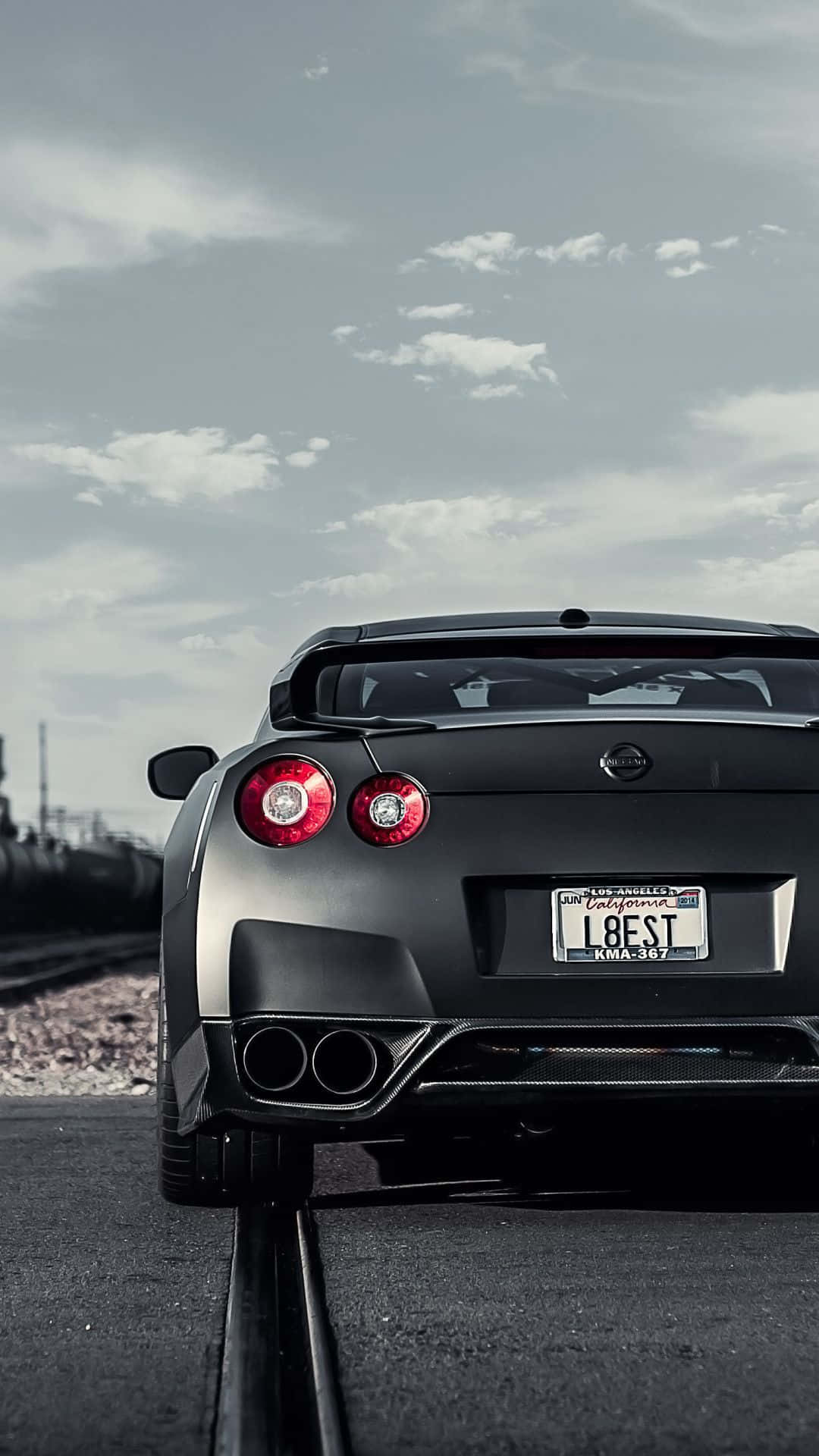 Matte Black Gtr R35 Background