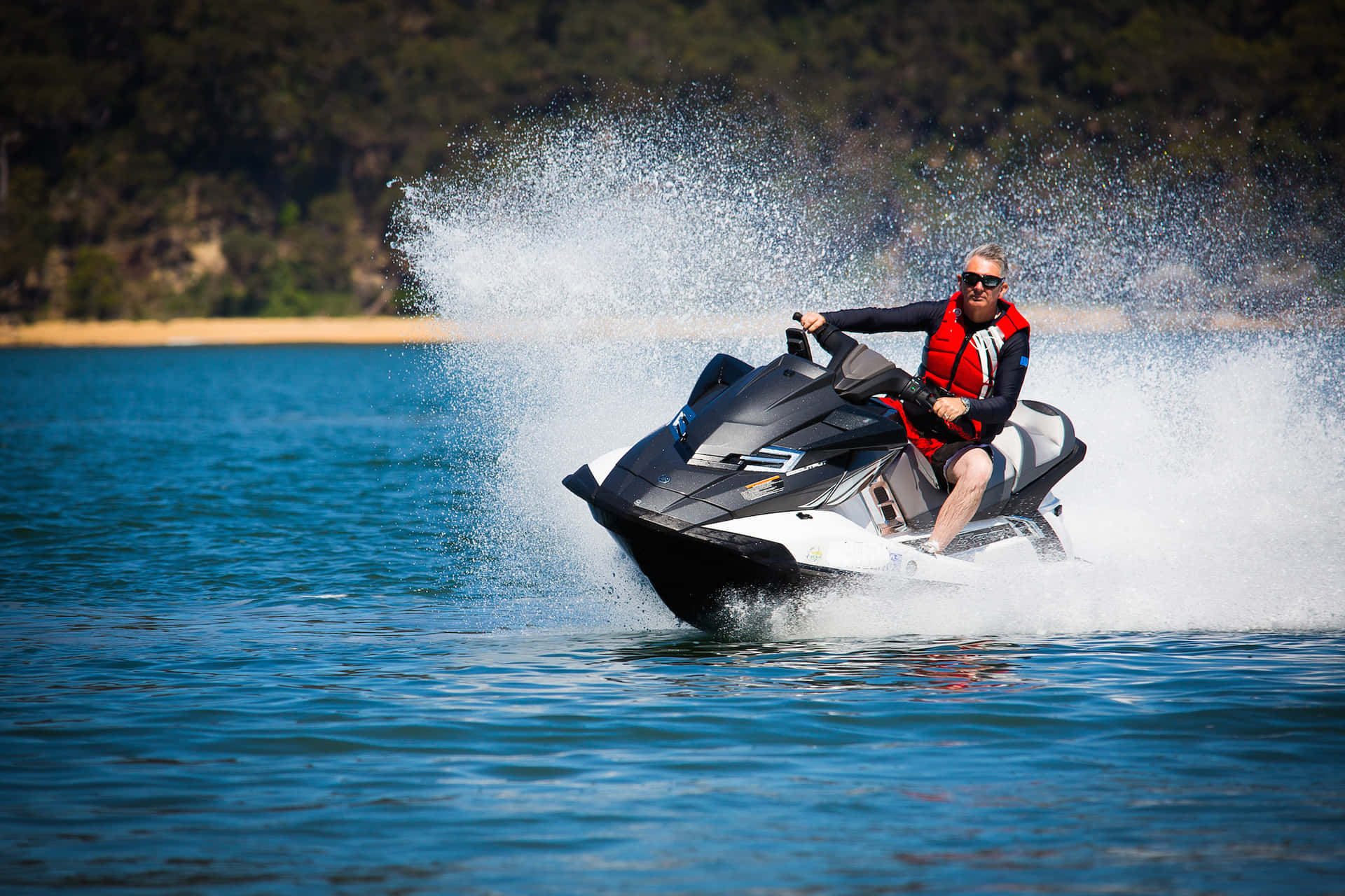 Matte Black Jet Ski Background