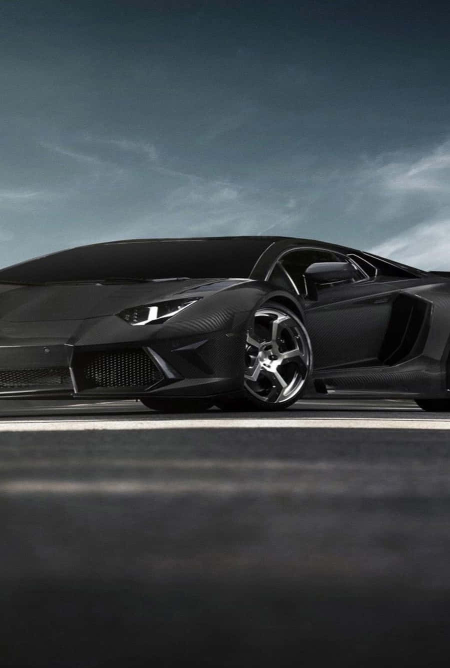 Matte Black Lamborghini Iphone Aventador Background