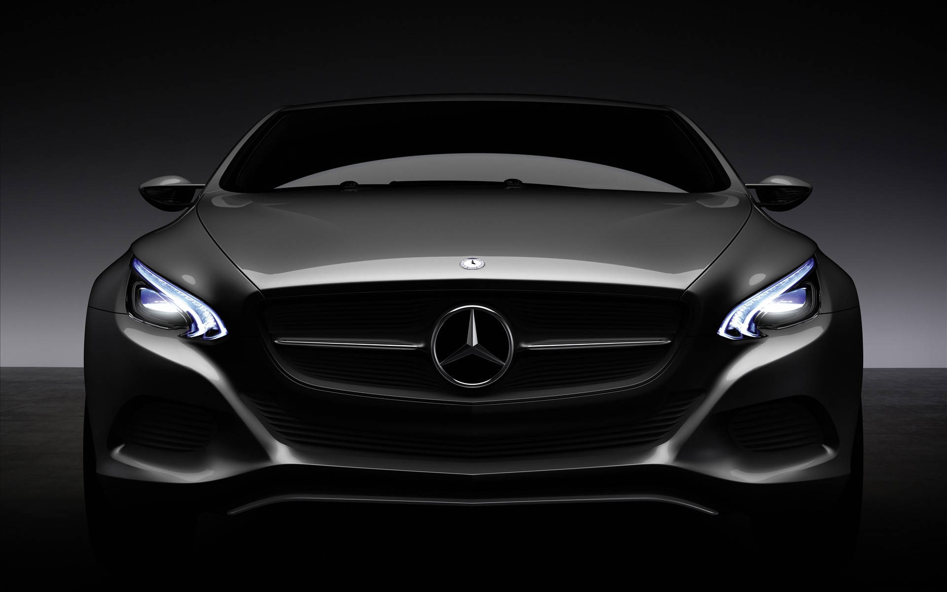 Matte Black Mercedes Desktop Background