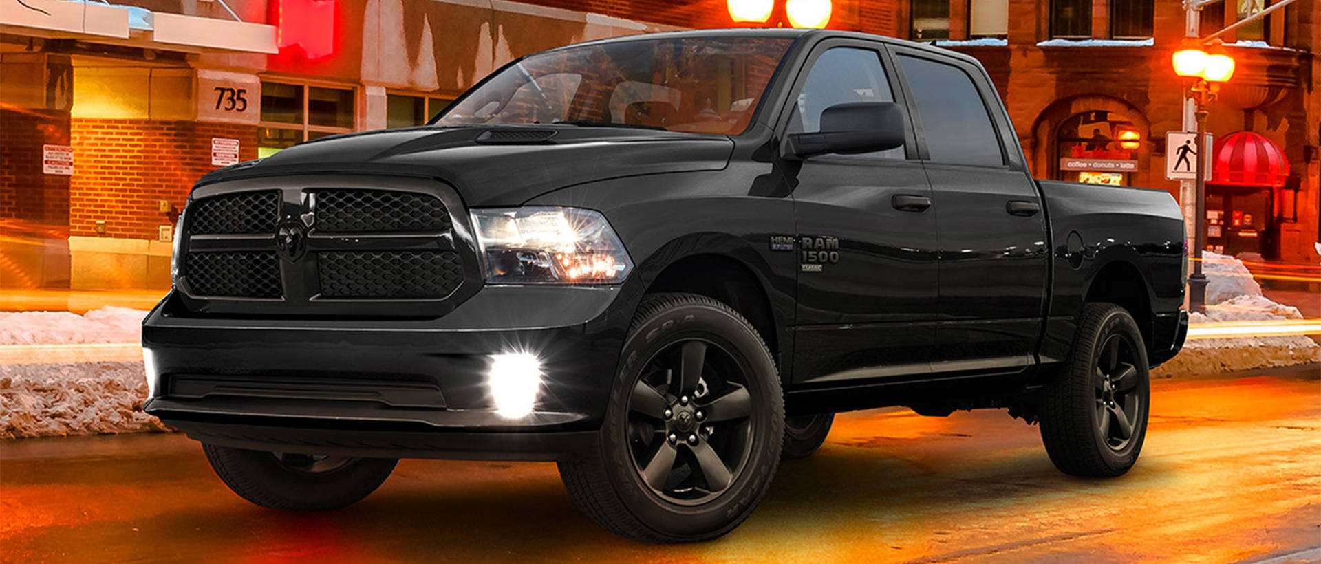 Matte Black Ram Truck