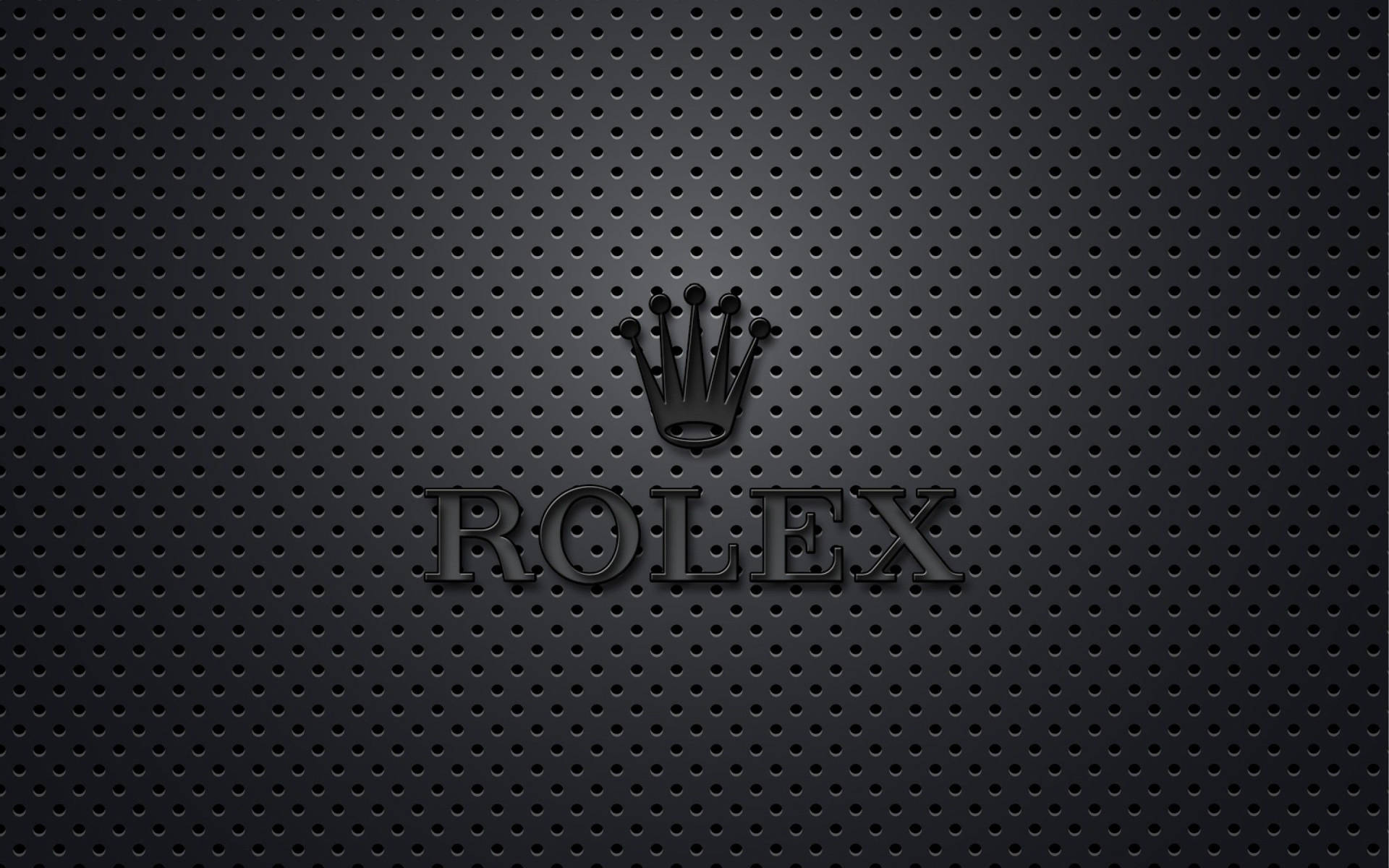 Matte Black Rolex Logo Background