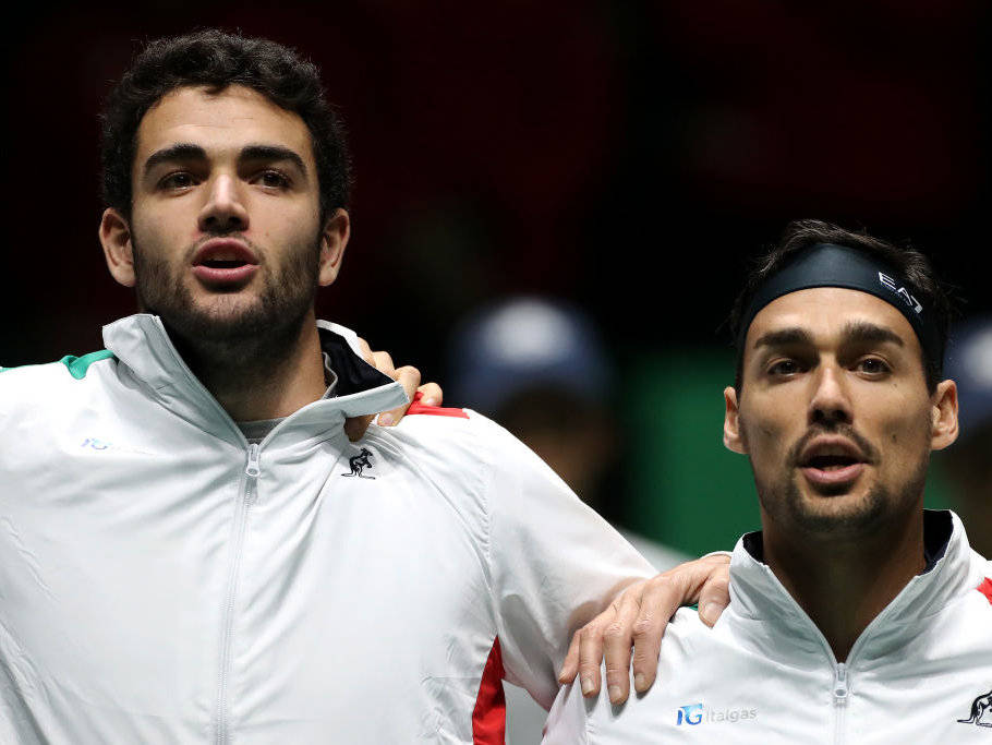 Matteo Berrettini And Fabio Fognini Background