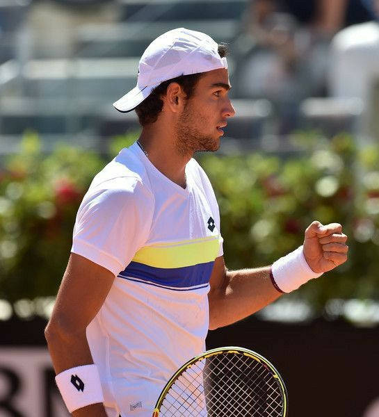 Matteo Berrettini Fist Pump Background