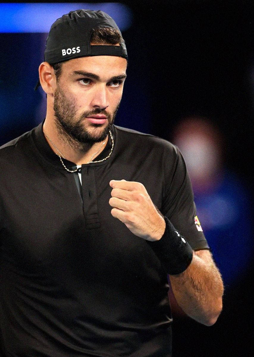 Matteo Berrettini In Black Shirt