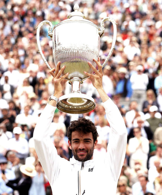 Matteo Berrettini Raising A Trophy