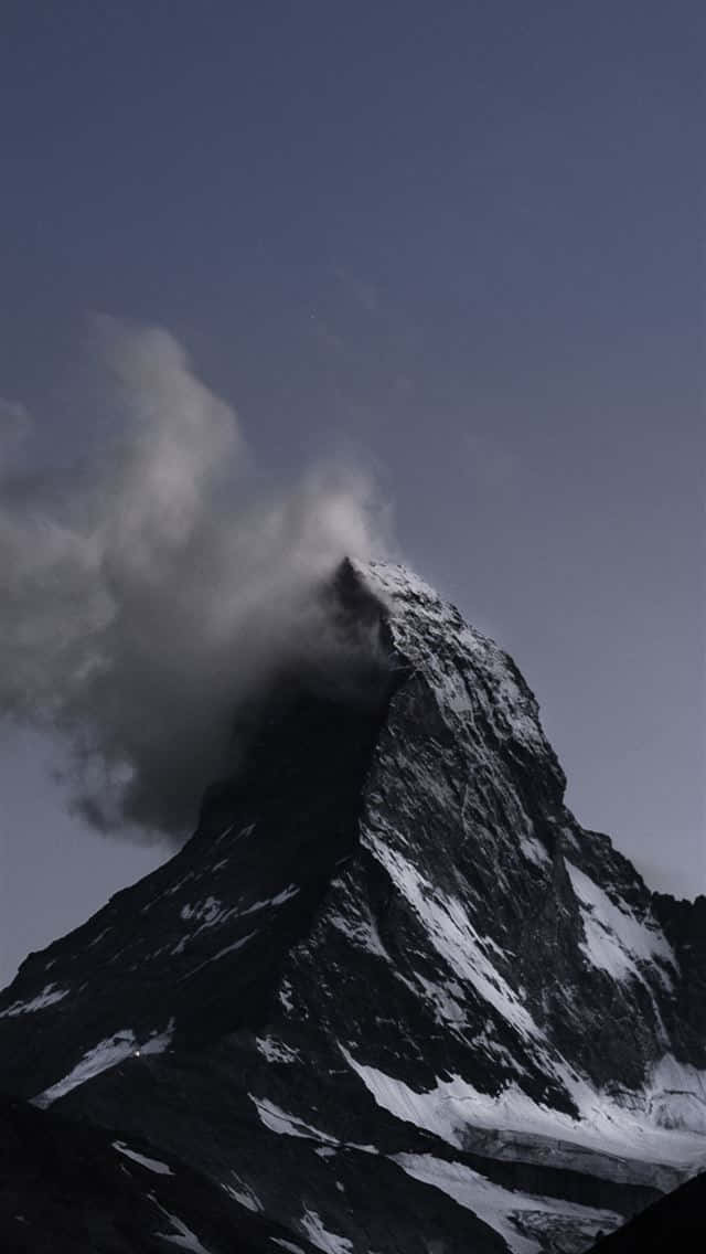 Matterhorn Peak Covered By A Cloud Background