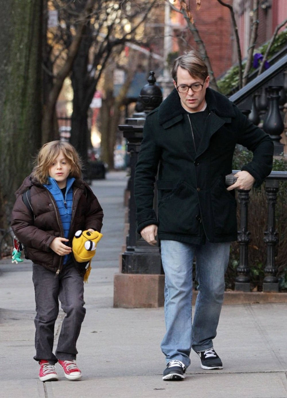 Matthew Broderick With Son Background