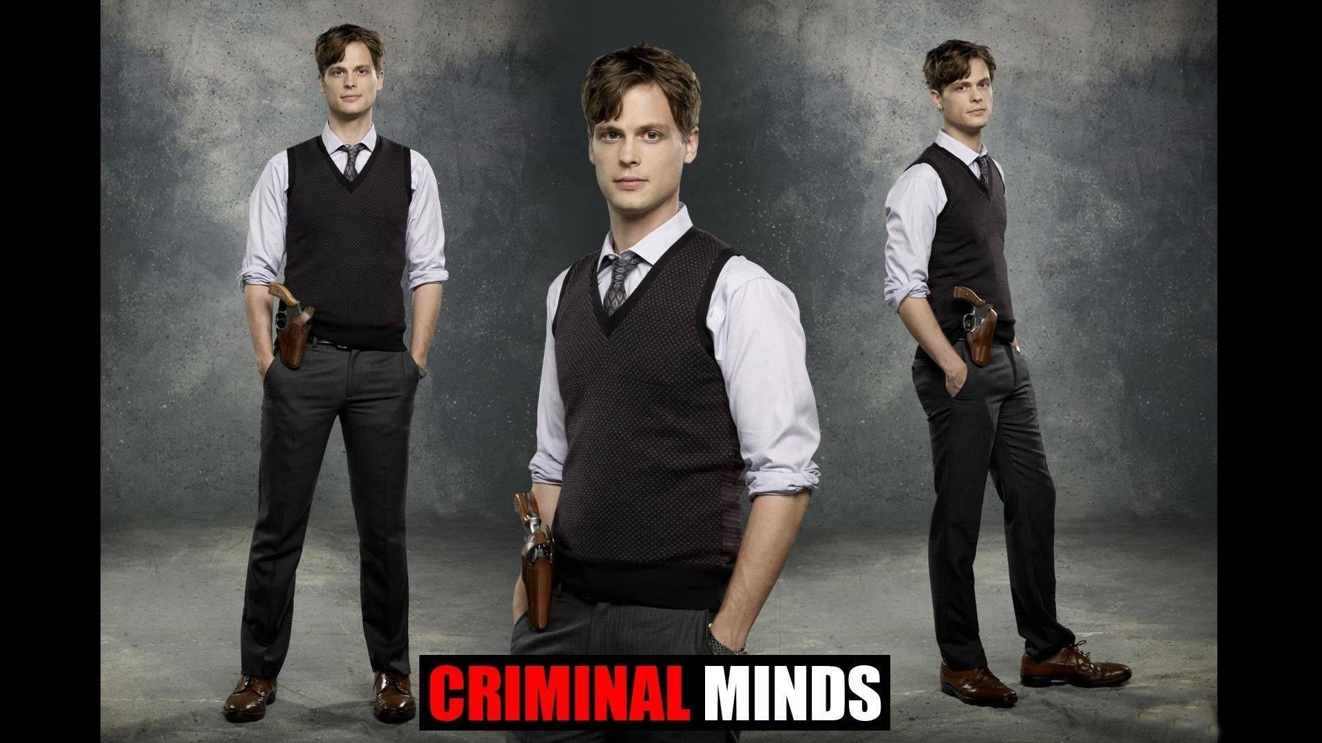 Matthew Gray Gubler's Pensive Stare In Criminal Minds Background