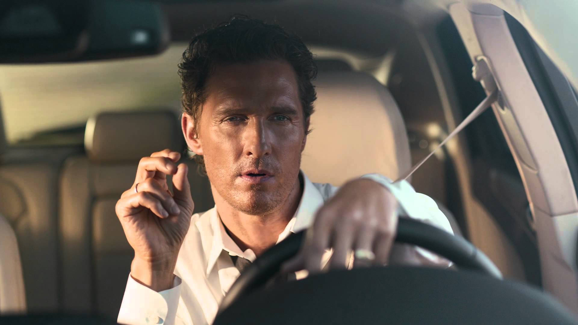 Matthew Mcconaughey In Driver's Seat Background