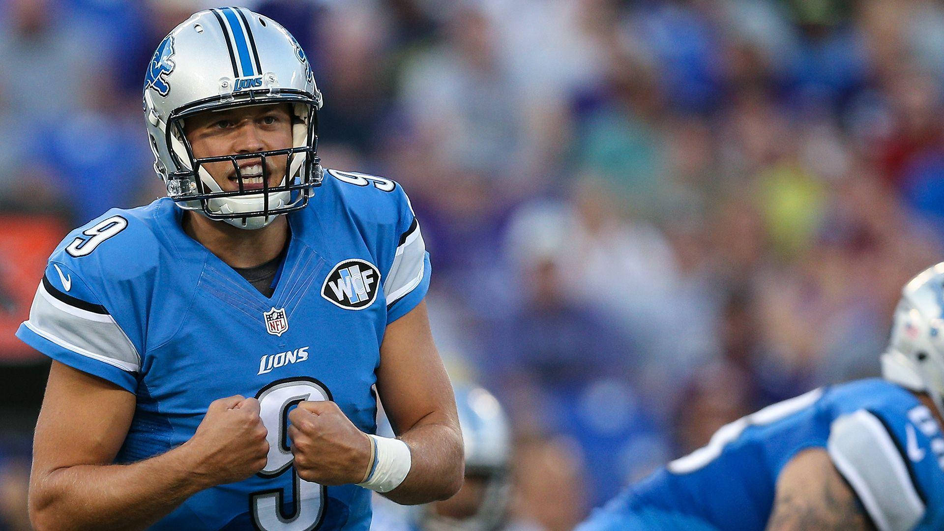 Matthew Stafford Detroit Lions Football Fight Background