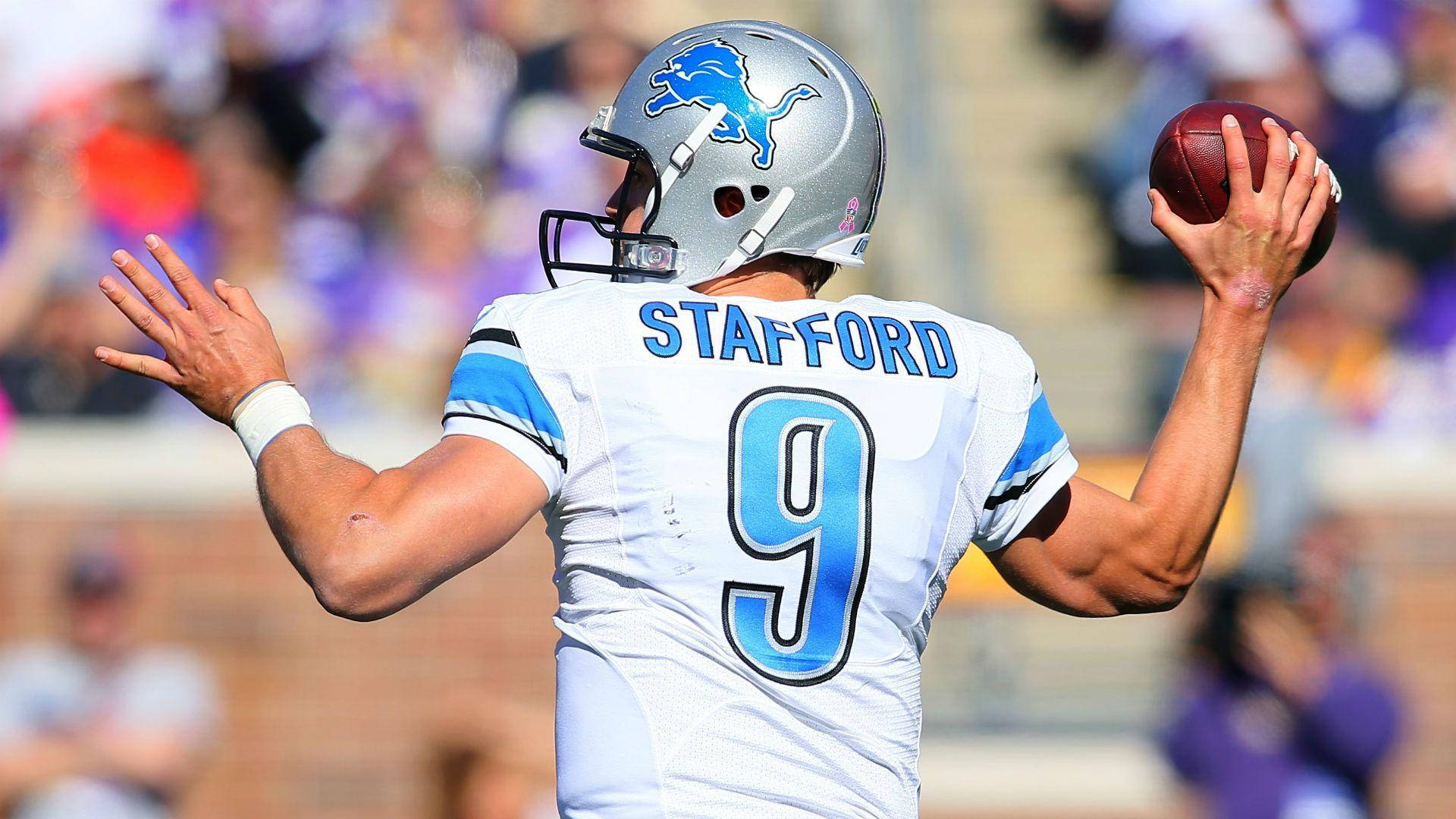 Matthew Stafford Detroit Lions Football Player Background