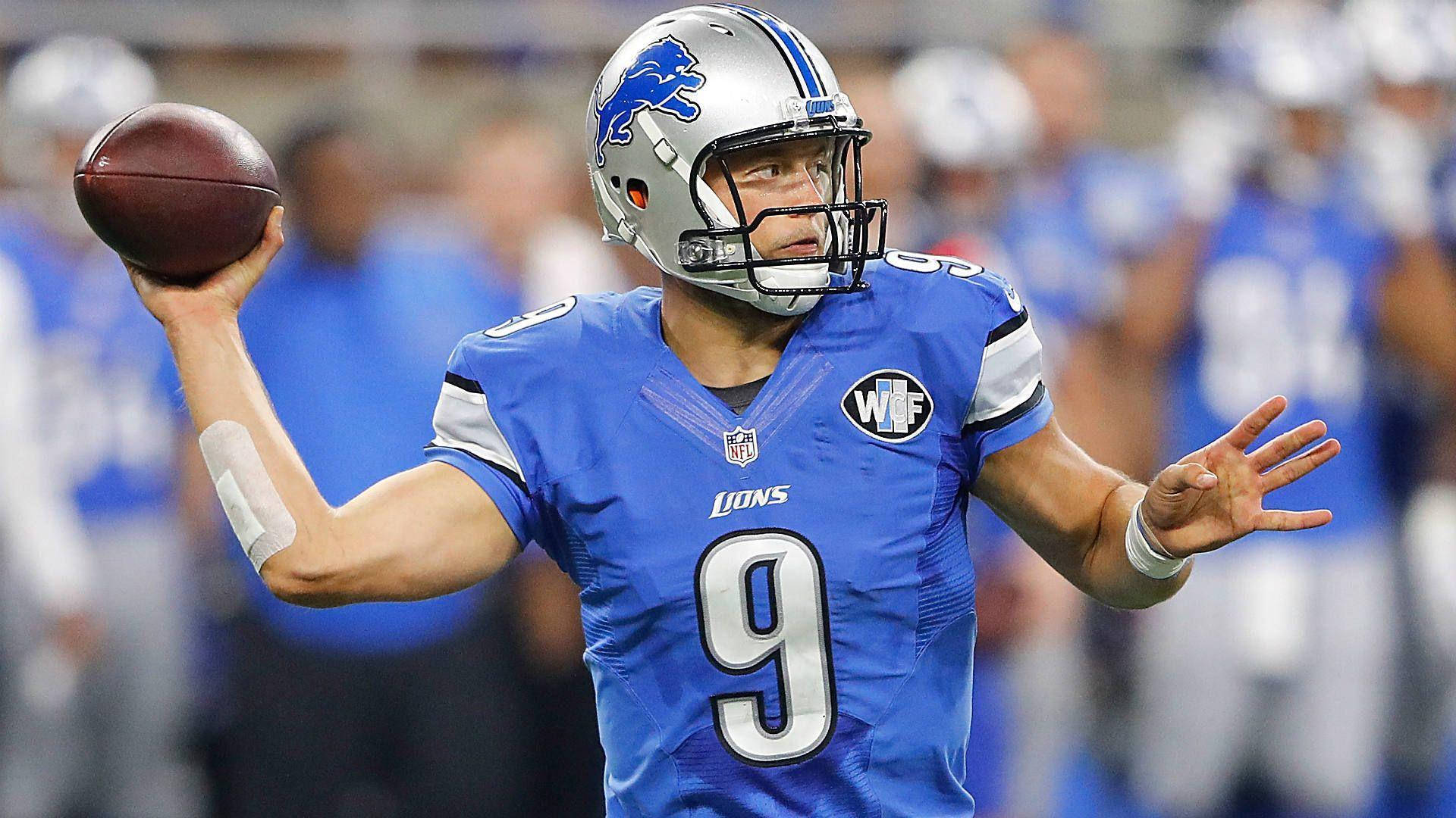 Matthew Stafford Lions Nfl Football Game Background