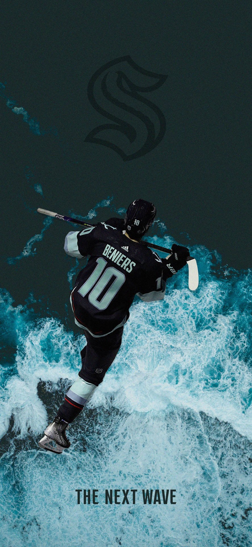 Matty Beniers Seattle Kraken Ice Hockey Player Background