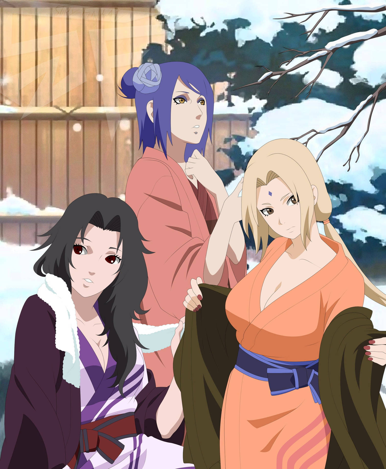 Mature Naruto Girls Background