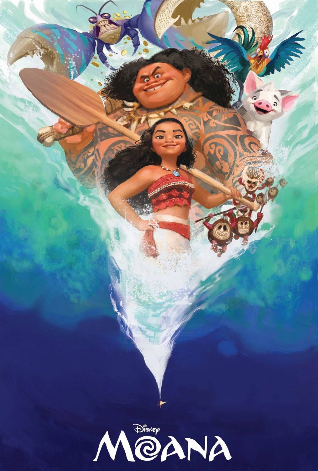 Maui Moana Digital Painting Background