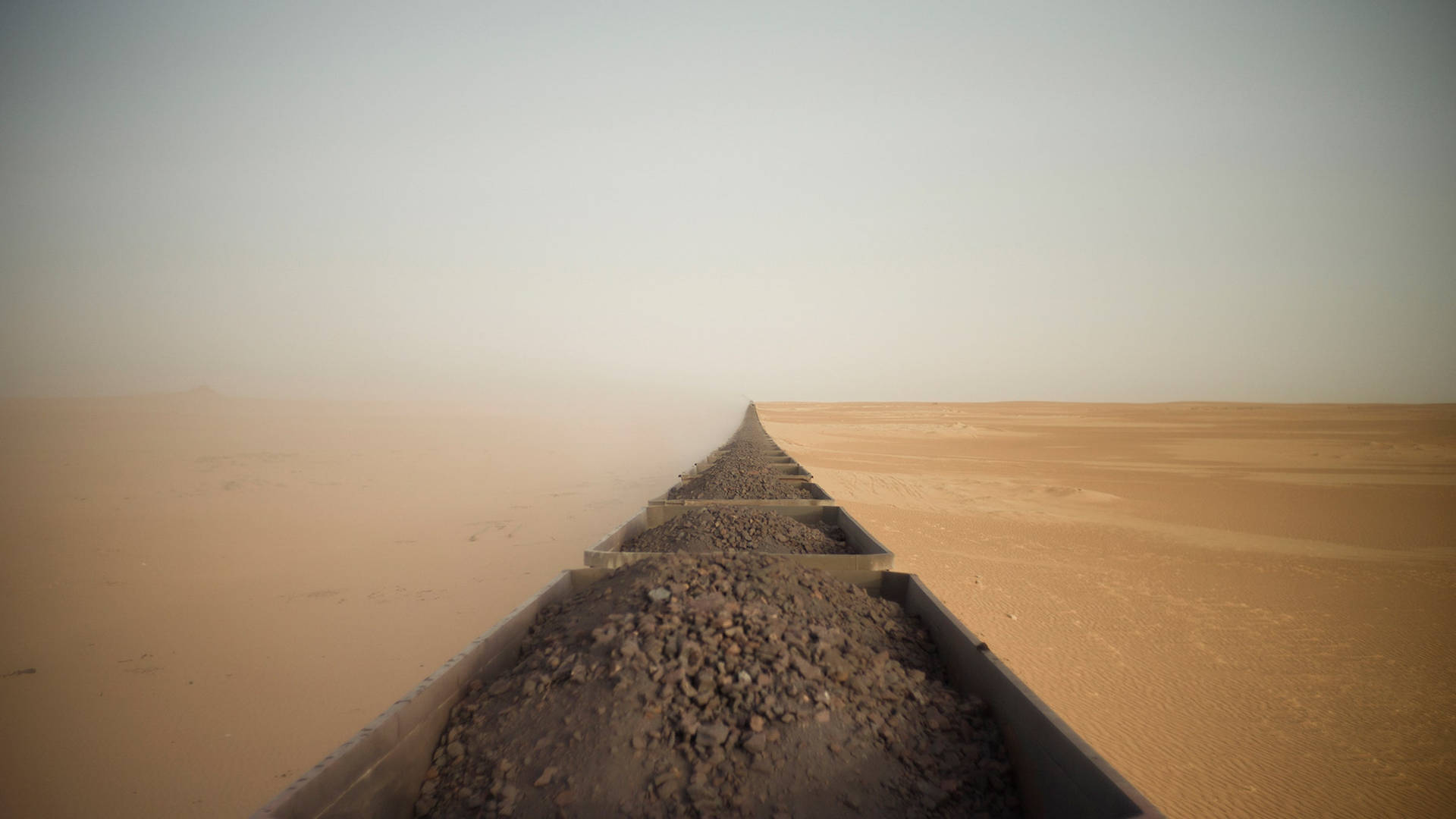 Mauritania Pathway In Desert