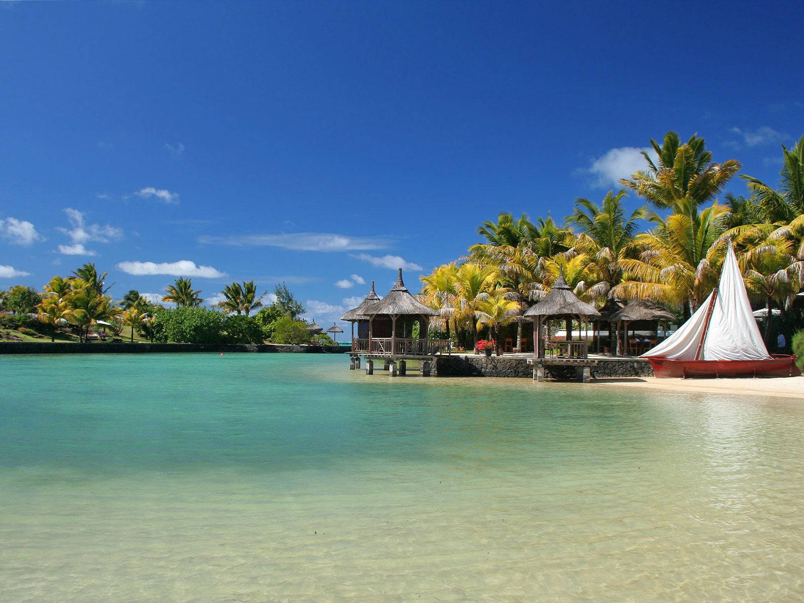 Mauritius Beach Cottages Background