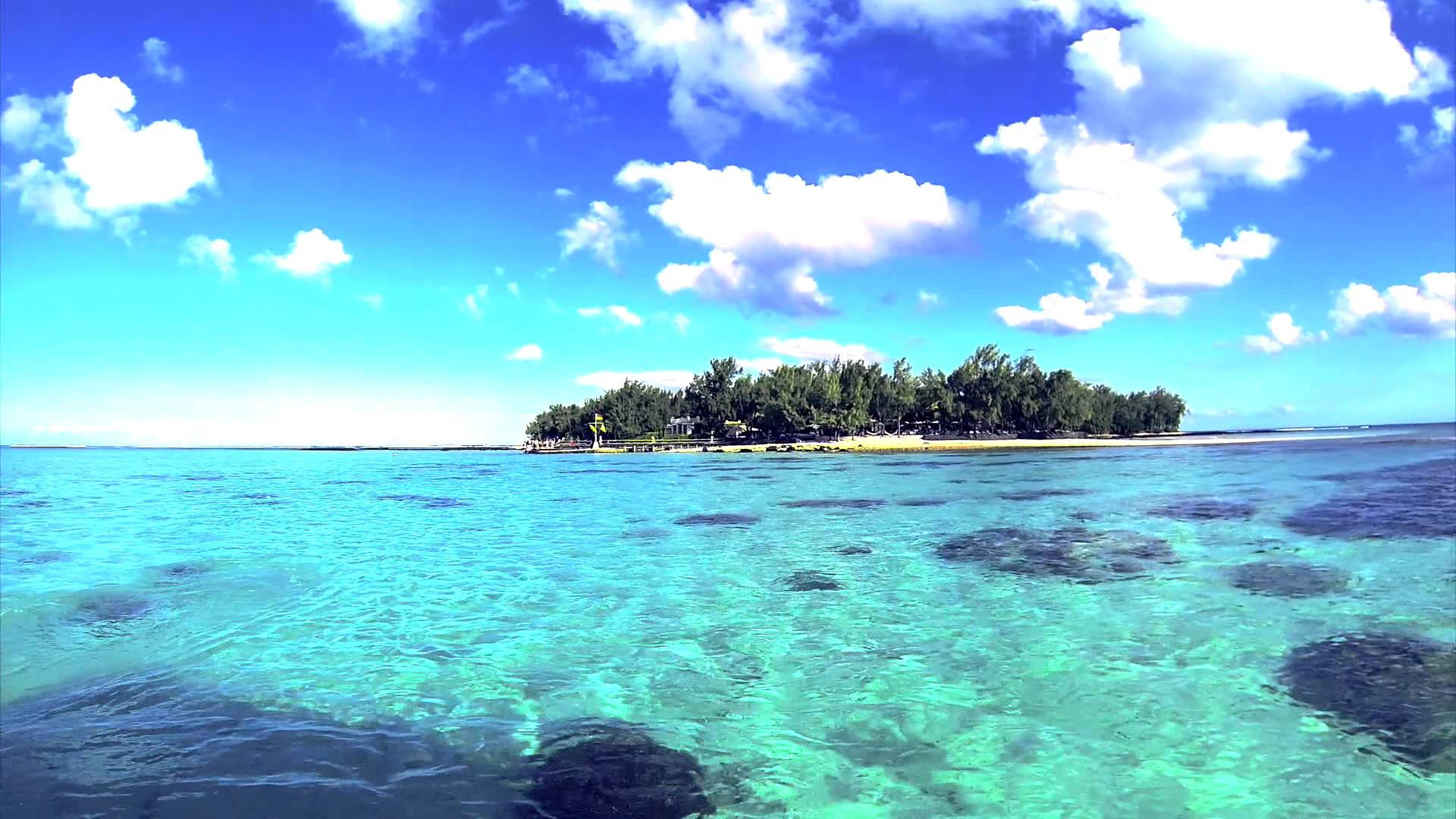 Mauritius Clear Ocean Background