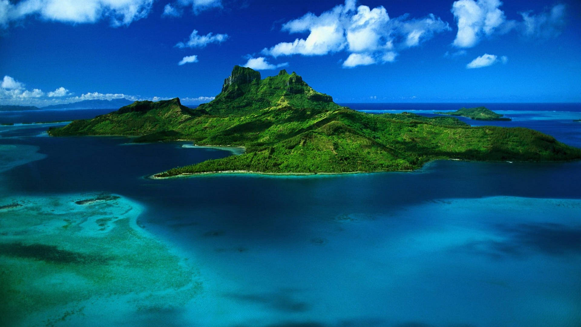 Mauritius Island Ocean View Background