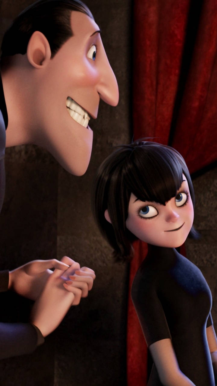 Mavis And Count Dracula From Hotel Transylvania Background