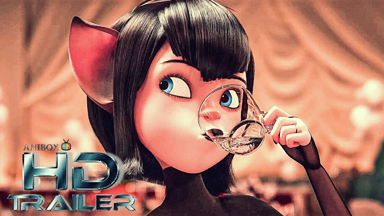 Mavis Drinking From Hotel Transylvania Background