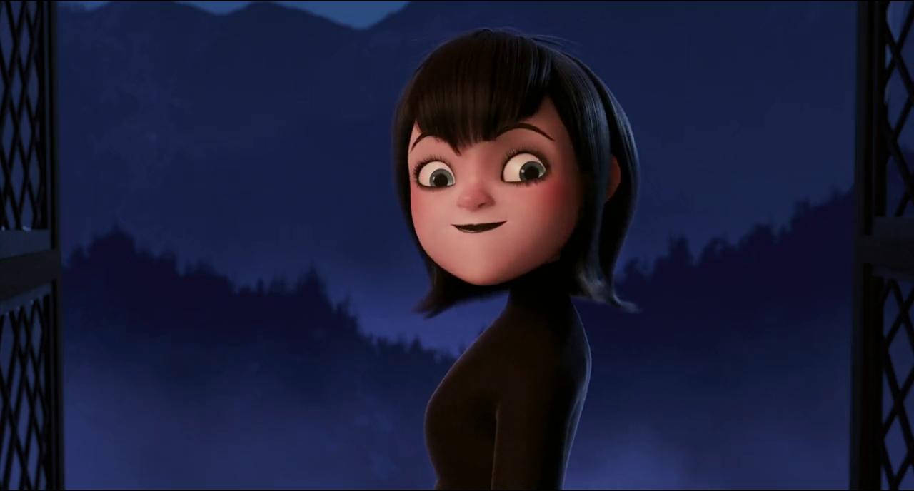 Mavis In Front Hotel Transylvania Window Background