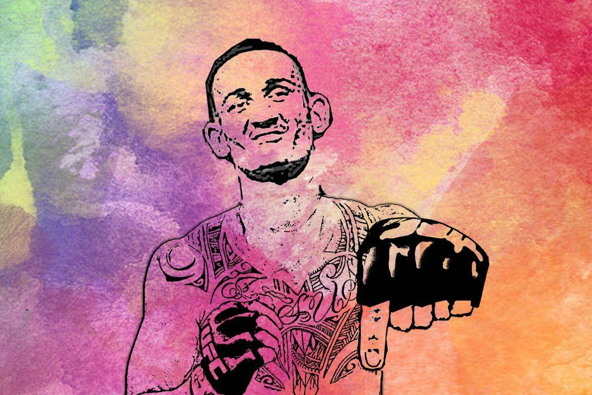 Max Holloway Colorful Background