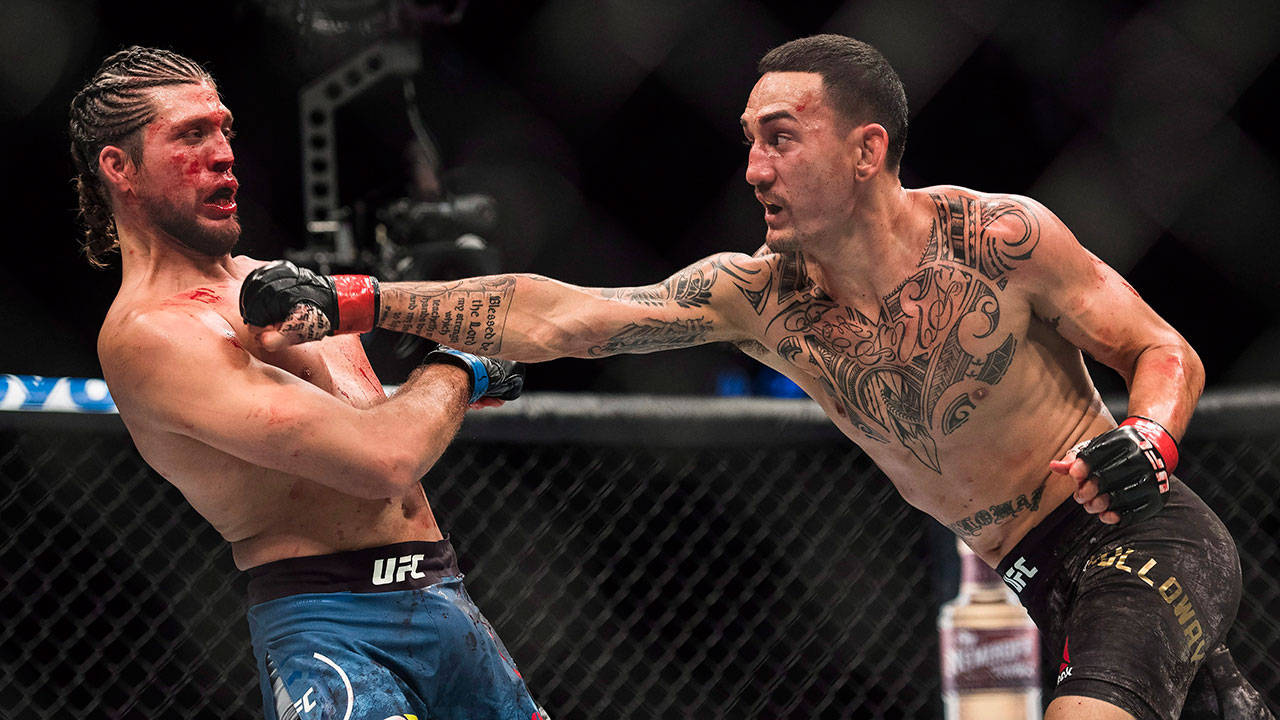 Max Holloway Punching Brian Ortega Background