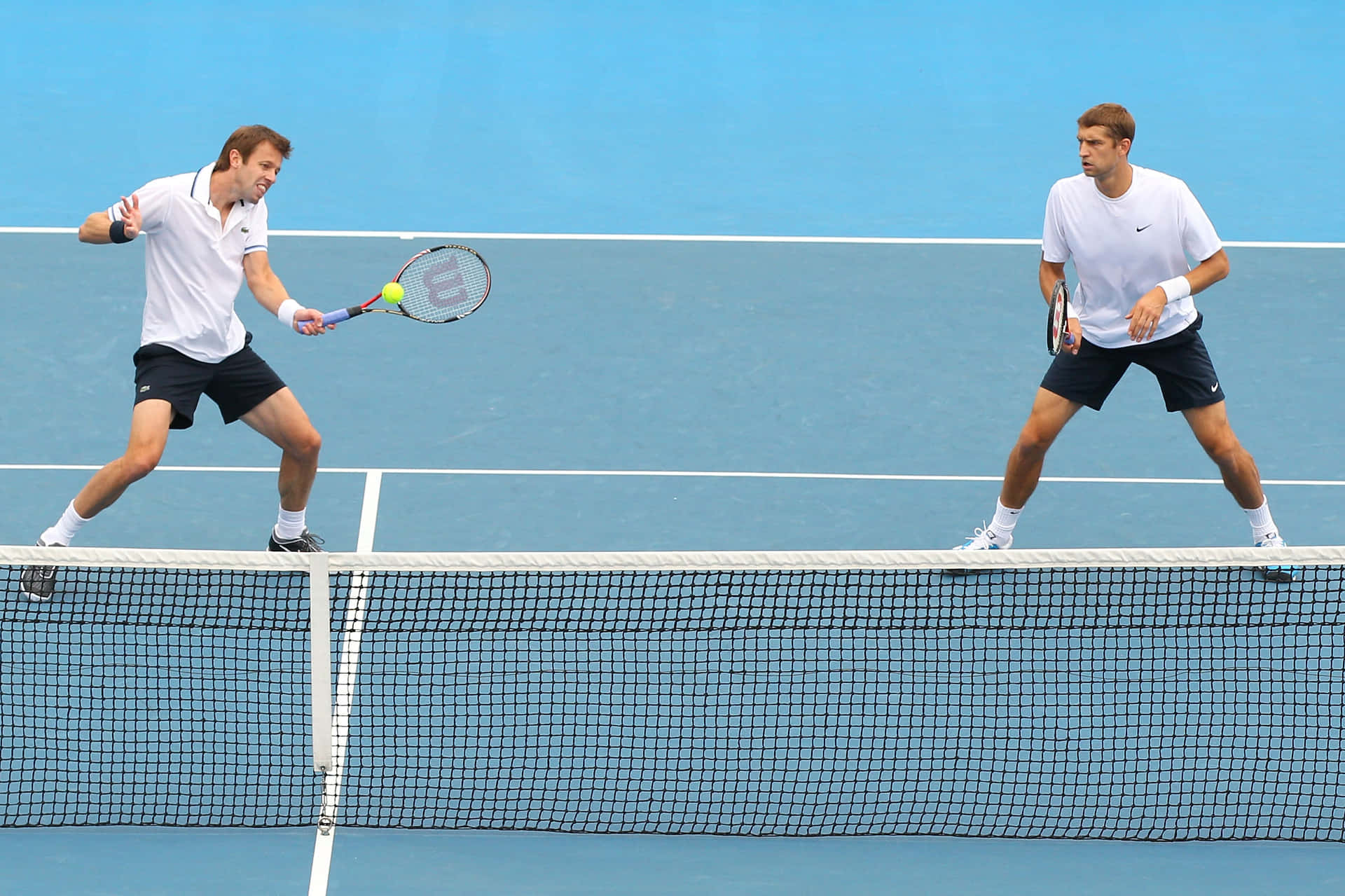 Max Mirnyi Bantering With Partner