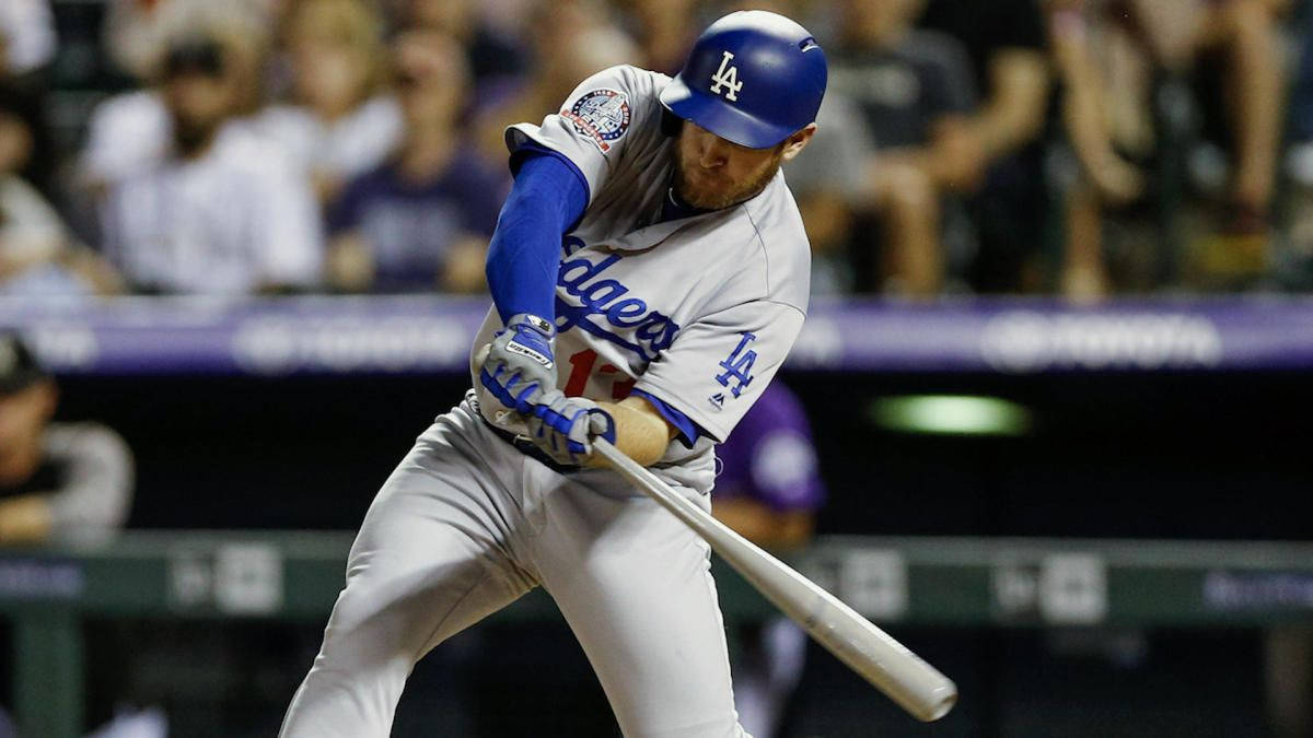 Max Muncy Swinging A Baseball Bat