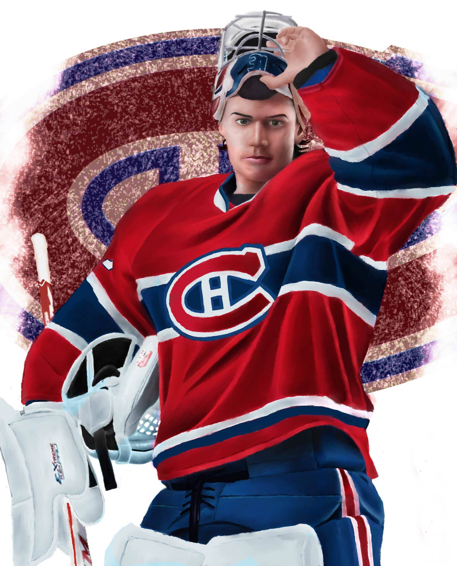 Max Pacioretty Fanart Montreal Canadiens Logo Background