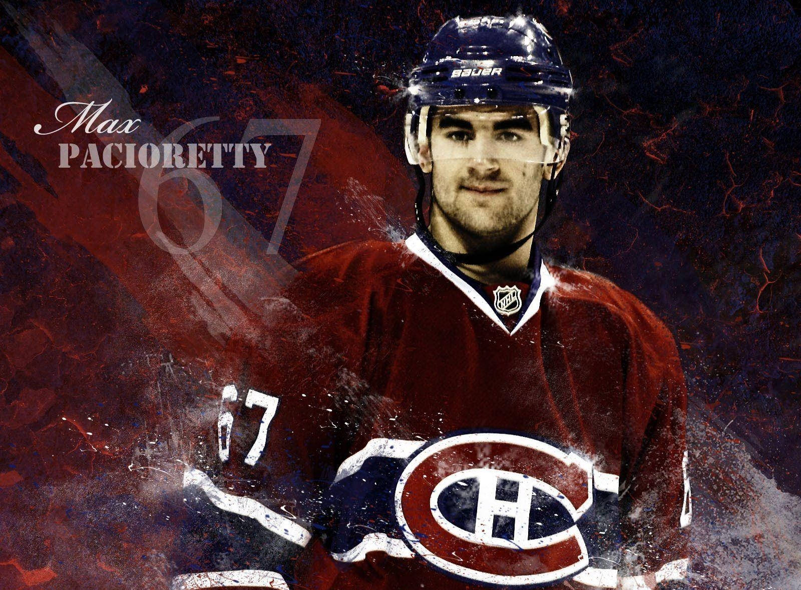 Max Pacioretty Graphic Art Hockey Background