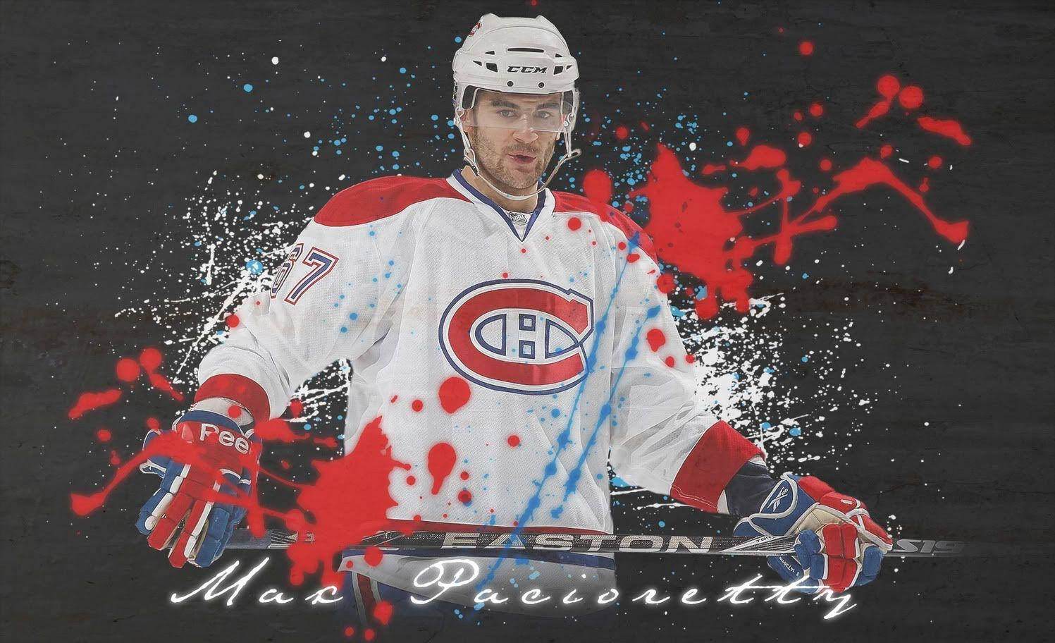 Max Pacioretty Splat Poster Nhl Background