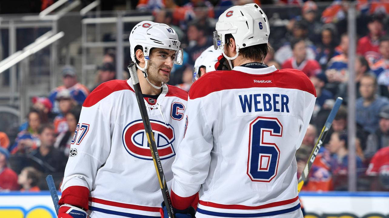 Max Pacioretty With Teammate Shea Weber Background