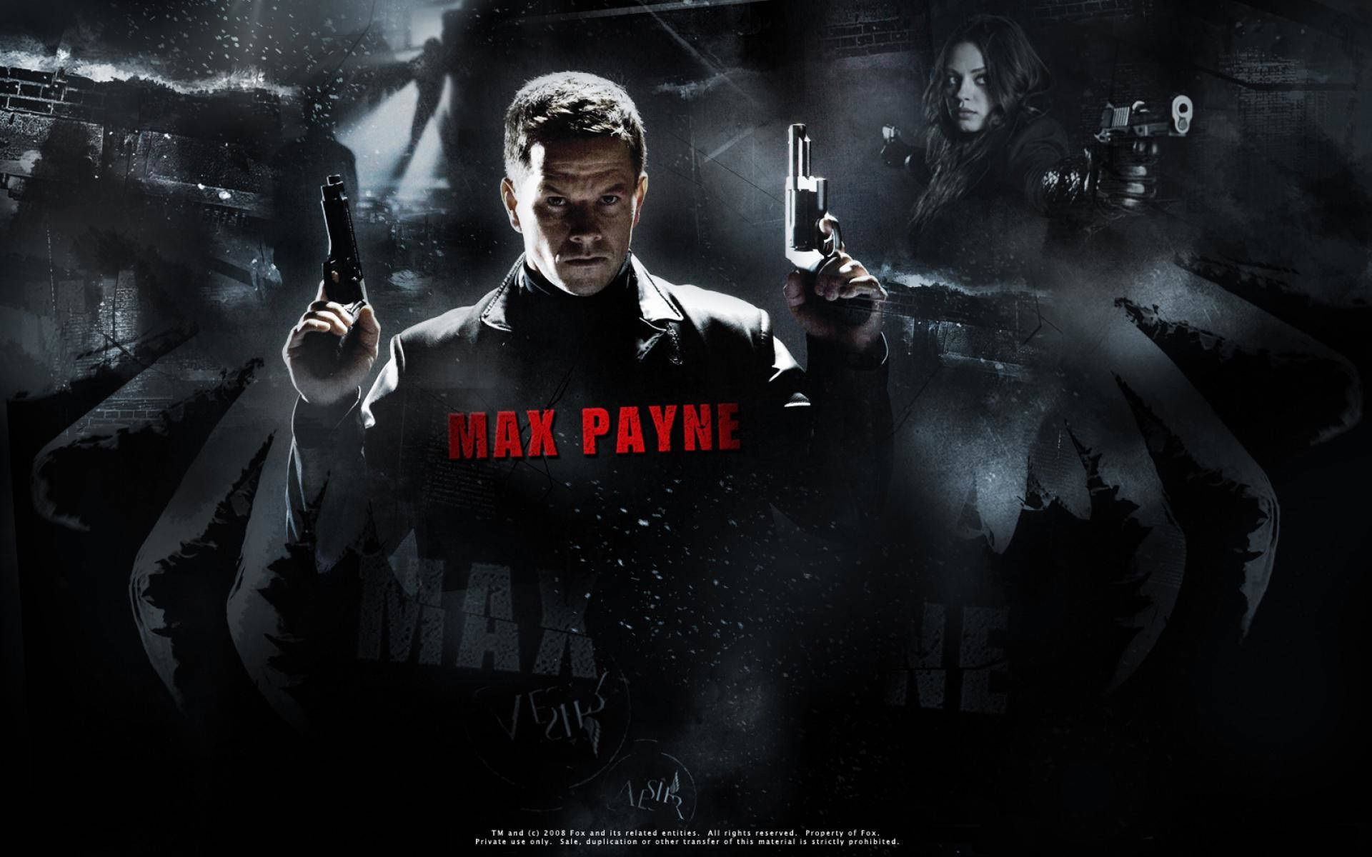 Max Payne Dark Movie Poster Background