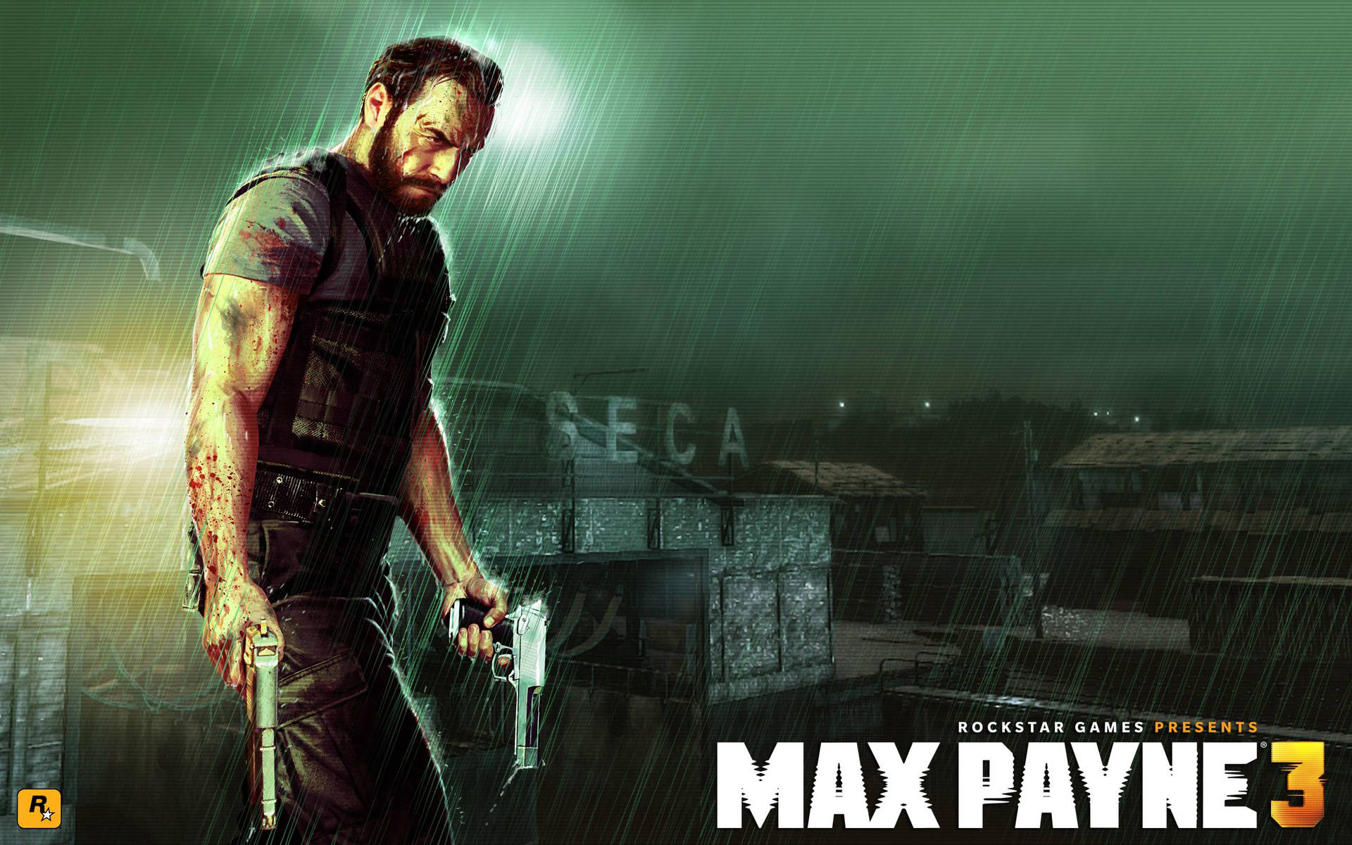 Max Payne Embracing The Rainy Night Background