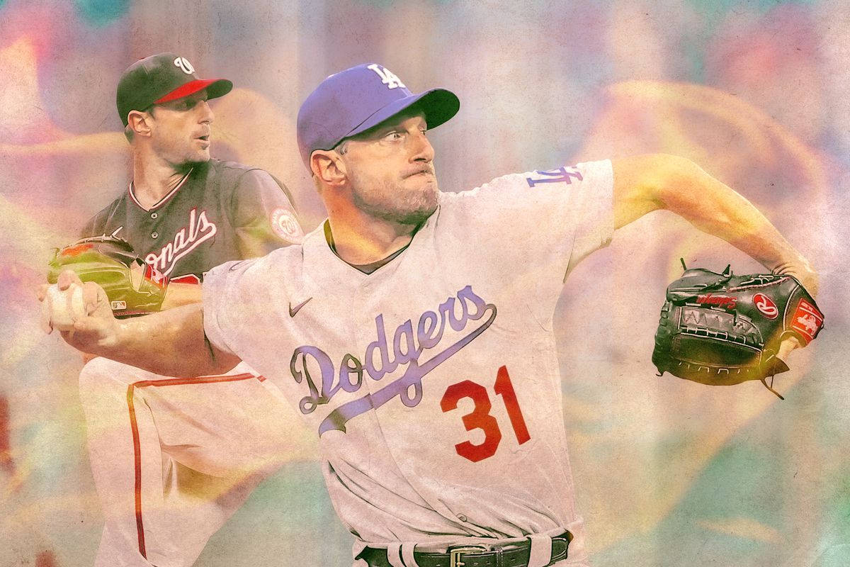 Max Scherzer Digital Art Background