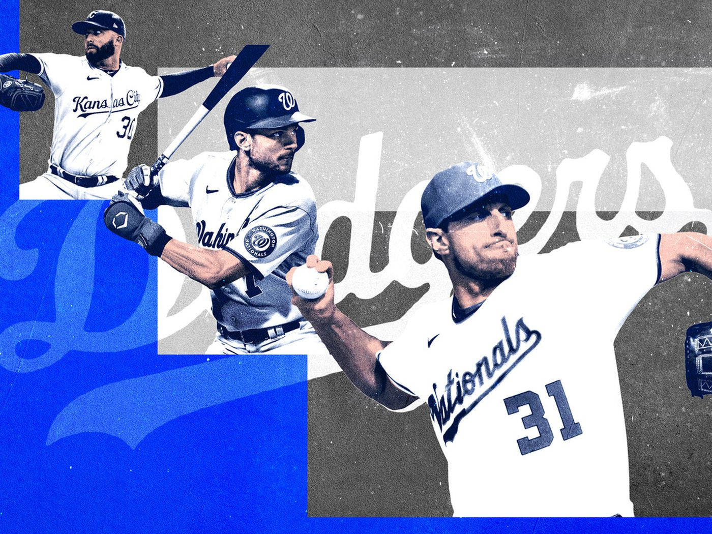 Max Scherzer Dodgers Digital Art Background