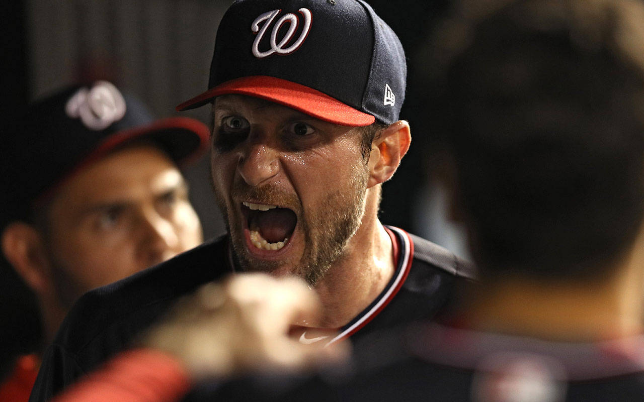 Max Scherzer Game Face Background