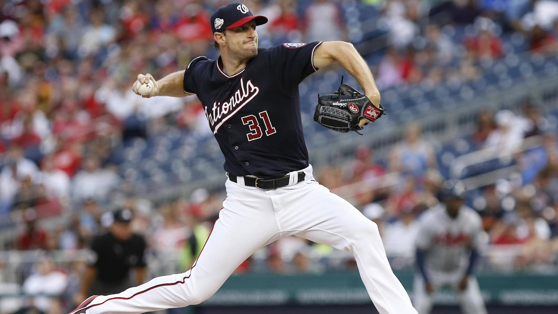 Max Scherzer Washington Nationals Pitcher Background