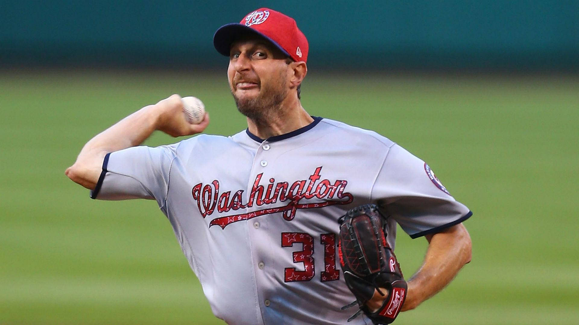 Max Scherzer Washington Pitcher Background