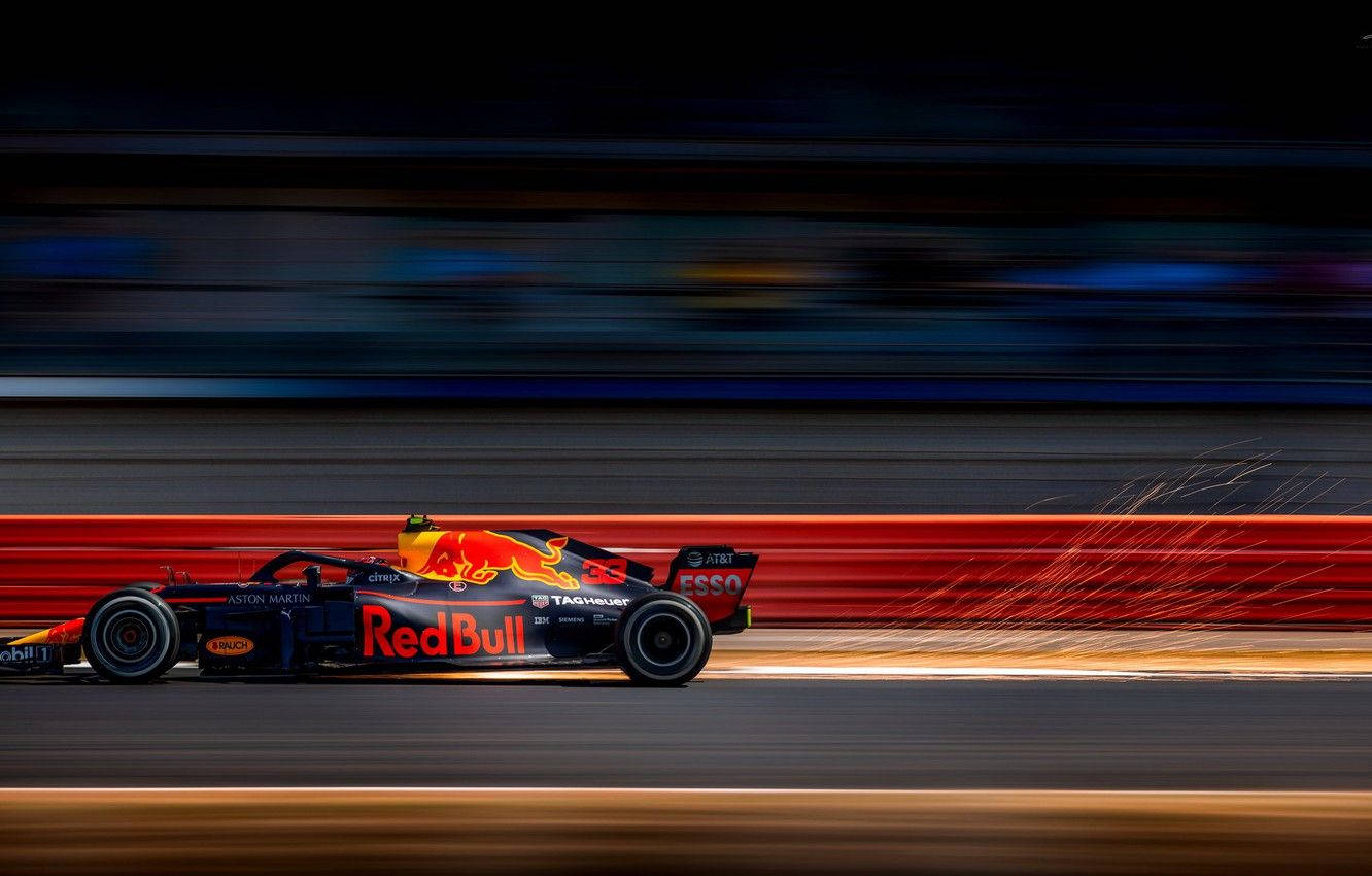 Max Verstappen During British Grand Prix 2018 Background