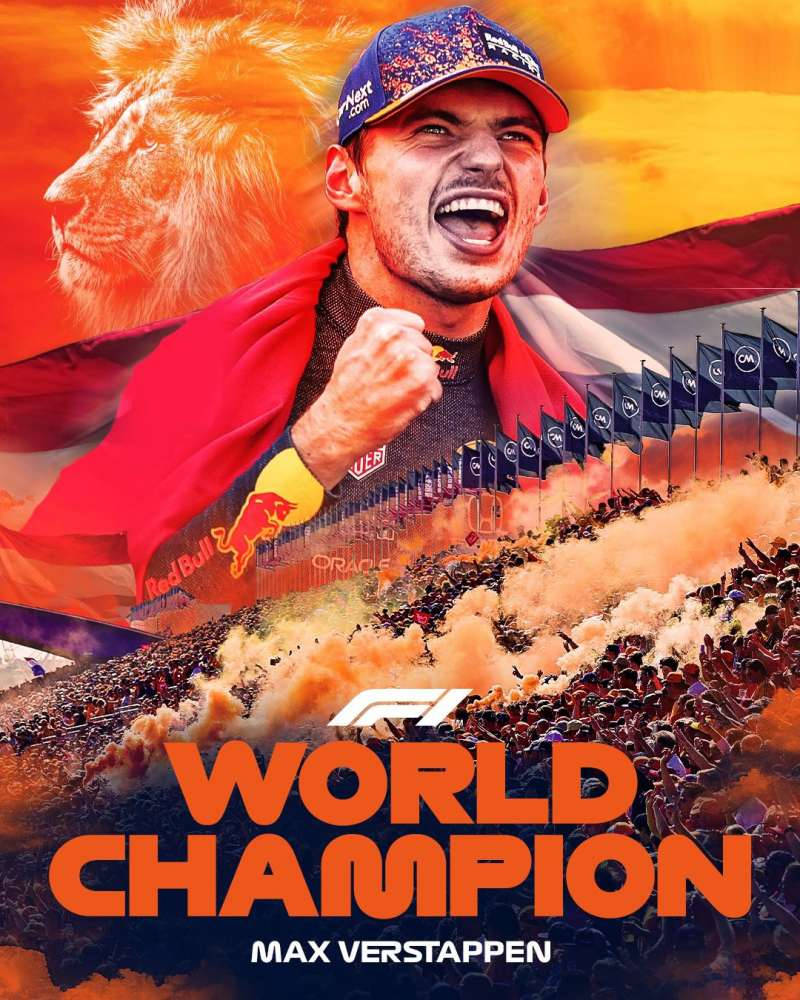 Max Verstappen F1 World Champion Background