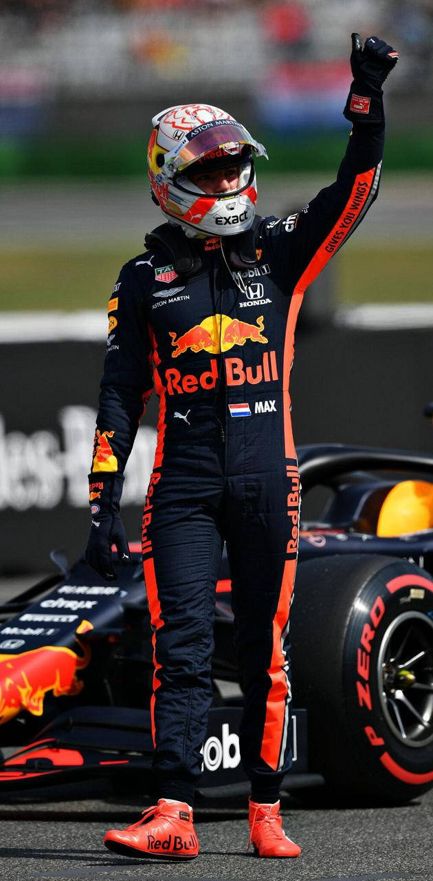 Max Verstappen Formula 1 Racer Background