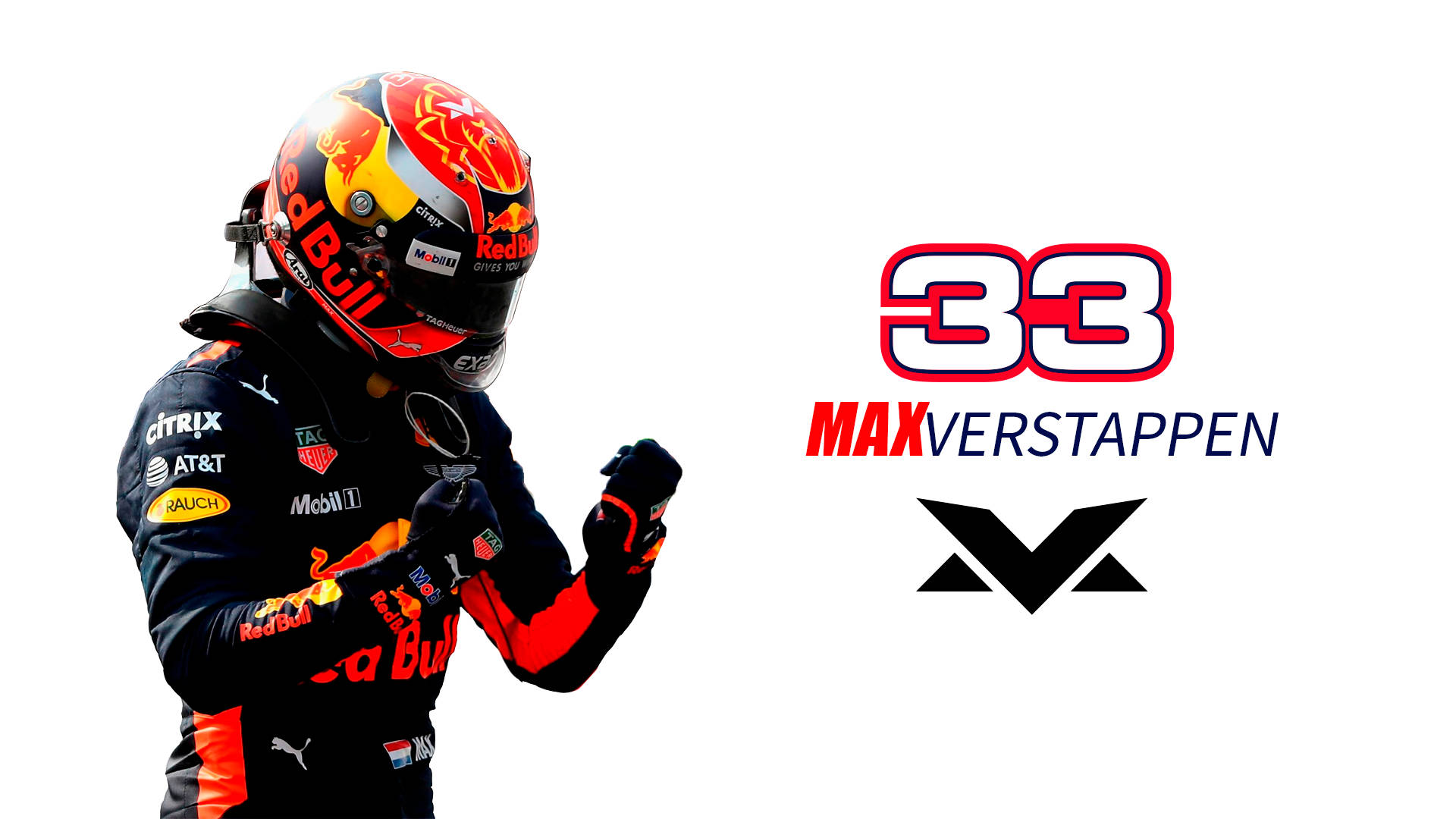 Max Verstappen Racing Number 33 Background